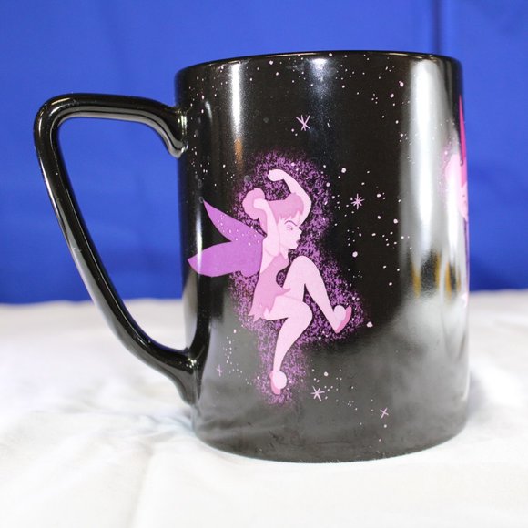 Disney Fluorescent Tinker Bell on Black Mug - Picture 4 of 4